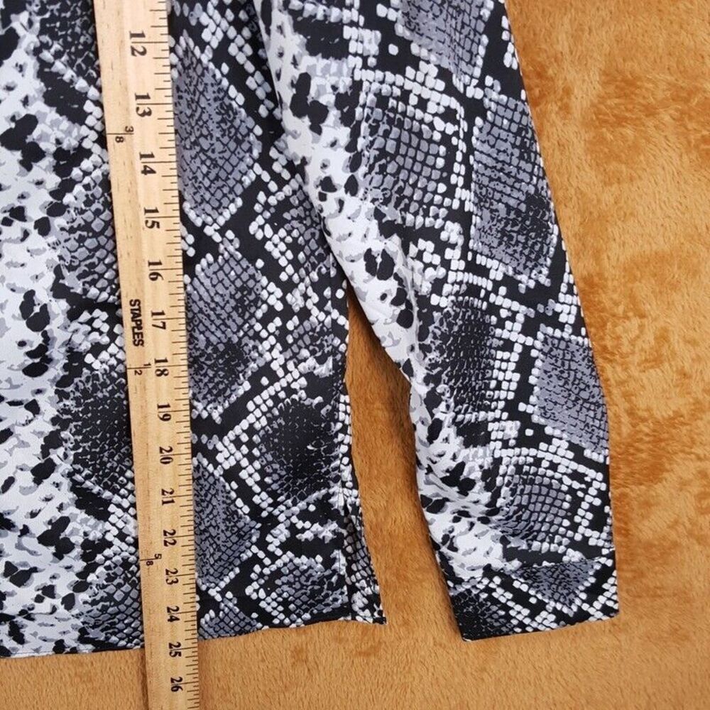 Le Gali Womens Top Small Black Python Snakeskin H… - image 7